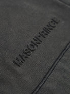 MasonPrince Heavyweight Washed Cotton Shorts in Gray - Detail