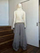 RARELY ALIKE Detachable Hood Down Puffer in White - On Model