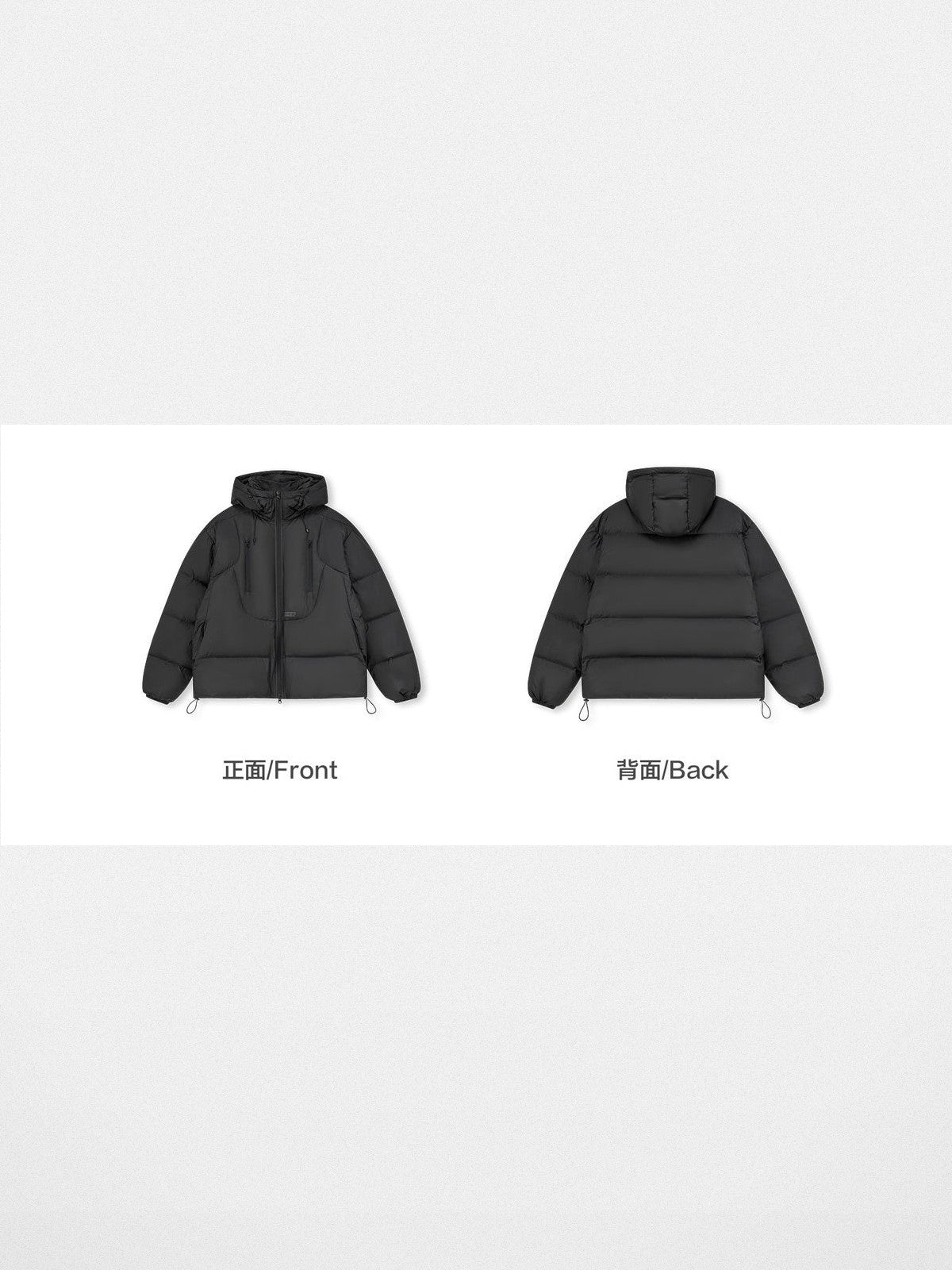 FPA Structural Hooded Down Puffer in Black