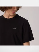 AFterTaste Small Crew Neck T Shirt in Black - On Model