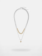 BLACKHEAD Two Tone Spliced Chain Necklace in Gray
