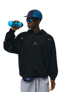 FPA Cotton Blend Logo Hoodie in Black - On Model