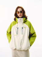 FPA 3 in 1 Hardshell Jacket Down Liner in White - On Female Model