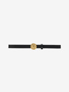 GROTTO Arrow Buckle Leather Thin Belt in Yellow