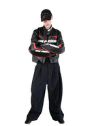 UNKNOWNWORLD Triple Pleated Wool Blend Trousers in Gray - On Model