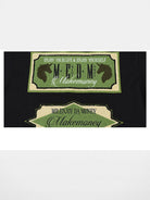 MEDM Retro Typography Chenille T Shirt in Black - Detail