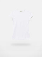 Alright Then Fitted Cap Sleeve T Shirt in White