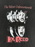 UNKNOWNWORLD Washed Distressed Graphic T Shirt in Gray - On Male Model