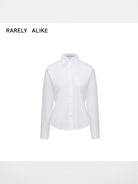 RARELY ALIKE Two Way Tie Waist Cotton Shirt in White