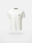 VLABMADE Heavyweight Distressed Print Pocket Tee in White