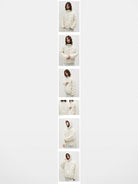 FPA Embossed Hooded Down Puffer in White