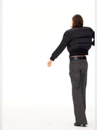 FaxCopyExpress Vintage Wash Cotton Jeans in Gray - On Model