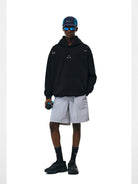 FPA Cotton Blend Logo Hoodie in Black - On Model