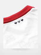 BADSEED Cropped Graphic Baseball Jersey in White - Detail