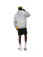FPA Heavyweight Graphic Hoodie in Gray - On Model