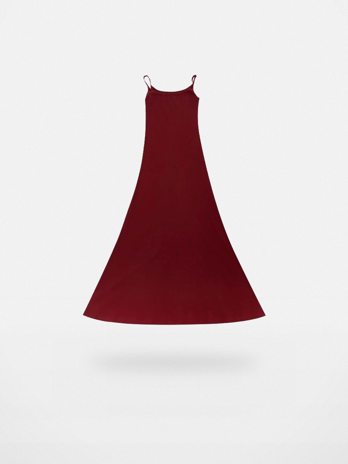 THELIGHT OFFICIAL Spaghetti Strap Cotton Maxi Dress in Black