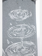 THELIGHT OFFICIAL Raindrop Vortex Print Maxi Skirt in Gray - Detail