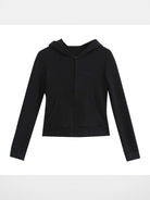 THELIGHT OFFICIAL Slim Fit Zip Up Hoodie in Black
