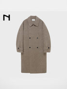Nans Handmade Double Faced Wool Coat in Beige