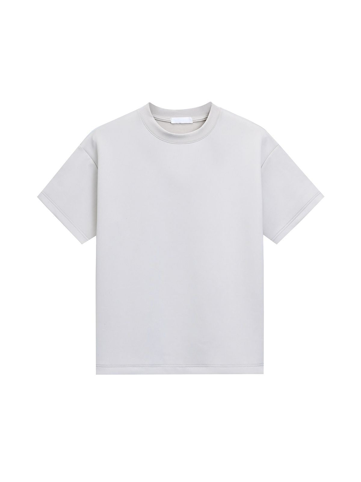Roolrren Homme Structured Modal Air Layer T Shirt in Gray