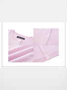 RARELY ALIKE Pure Wool Mid Sleeve Cardigan in Pink - Detail