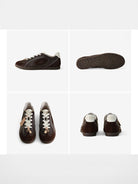 OLD ORDER Dark Brown German Army Trainers in Brown