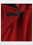 MasonPrince Waterproof Soft Shell Parka in Red - Detail