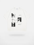 LOSTCTRL Heavyweight Washed Cotton Graphic Tee in White