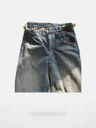 MasonPrince Y2K Distressed Baggy Jeans in Blue