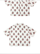 SOD Sacred Heart Rayon Hawaiian Shirt in White