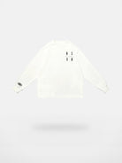 MEDM Embroidered Logo Long Sleeve Tee in White