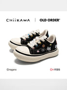 OLDORDER Chiikawa Platform Canvas Sneakers in Black