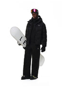 FPA Store Hooded Goose Down Puffer in Black - On Model