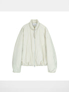 Simple Project Stand Collar 3M Thinsulate Puffer in Cream