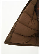 MasonPrince Sherpa Collar Down Puffer in Green - Detail