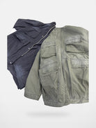NeverSeez Distressed Cotton Barn Jacket in Green