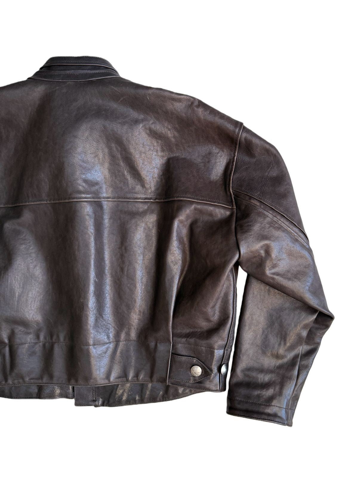 UNKNOWNWORLD Vegetable Tanned Horsehide Ranger Jacket in Brown