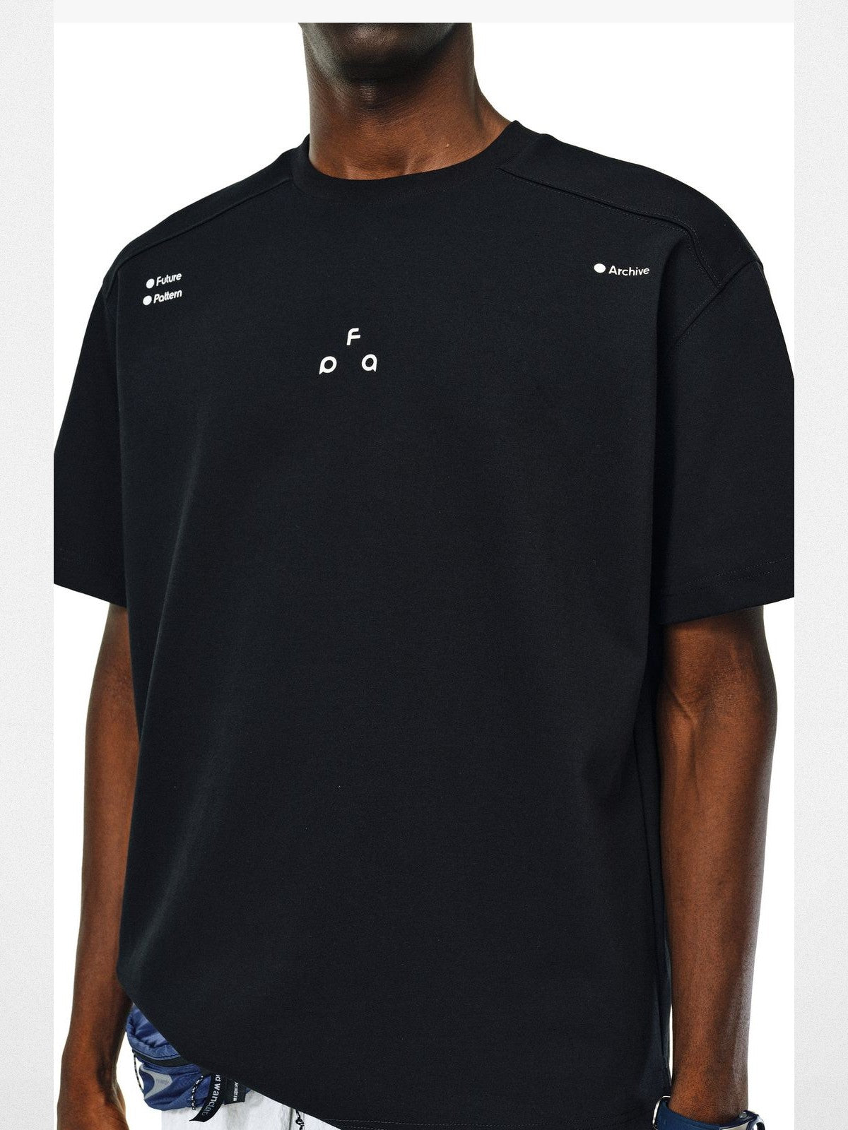 FPA Quick Dry Antibacterial T Shirt in Black - On Male Model