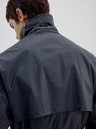 Simple Project Coated Cotton Hunting Jacket in Gray - On Model