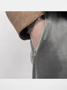 Roolrren Homme Heavyweight Silver Fox Fleece Joggers in Gray