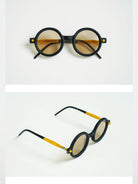 Future Update Round Acetate Sunglasses in Yellow