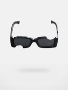 FUTURE UPDATE Cut Out Acetate Sunglasses in Black