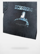 UNKNOWNWORLD Distressed Metallic Scorpio Tee in Black
