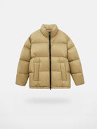 NANS Heavyweight Nylon Down Puffer in Beige