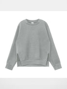 Simple Project Side Slit Air Layer Sweatshirt in Gray