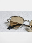 FUTURE UPDATE Hammered Titanium Sunglasses in Gray - Detail