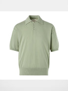 Roya Cashmere Blend Knit Polo in Mint