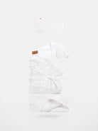 BeerBro Jacquard Square Neck Crop Top in White - Detail