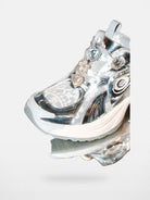 OLDORDER Metallic Pearl Chunky Sneakers in Silver - Detail