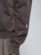 Simple Project Faded V Insert Sweatshirt in Beige - Detail